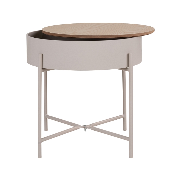 Stolik pomocniczy Sisco kaszmirowy/naturalny - House Nordic