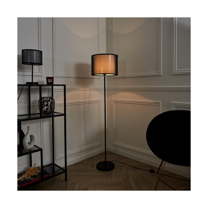 Lampa podłogowa Shade czarna - Intesi