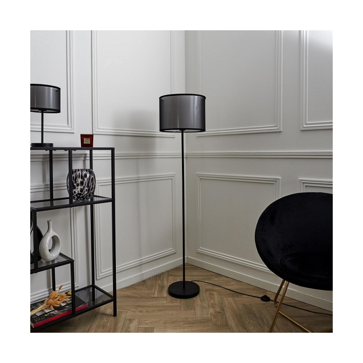 Lampa podłogowa Shade czarna - Intesi