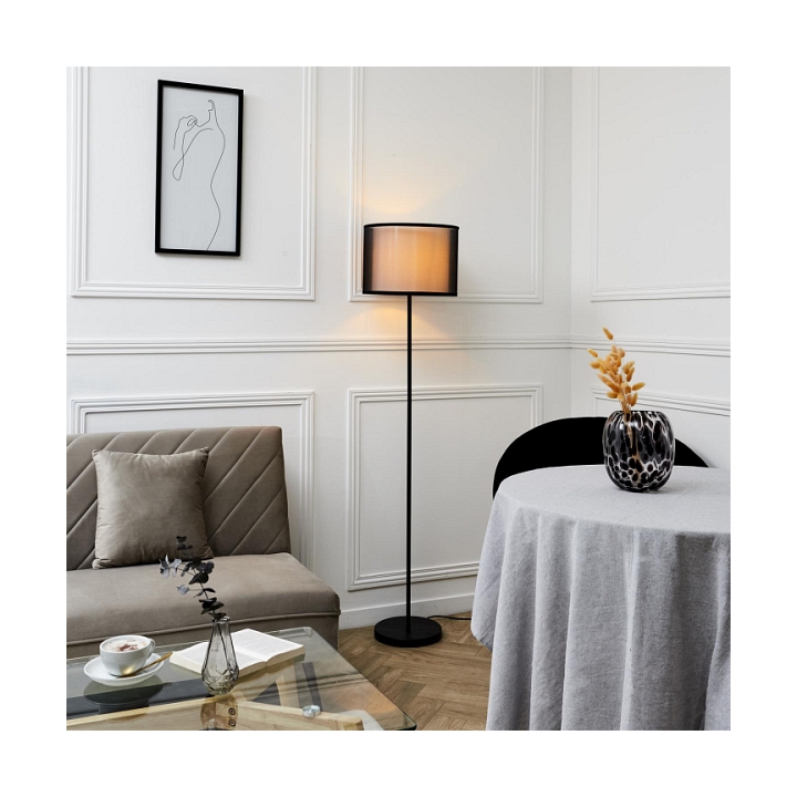Lampa podłogowa Shade czarna - Intesi