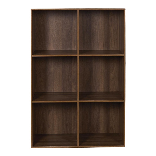 Regał do salonu klasyczny otwarty Tiffany orzech ciemny 4 półki Intesi 66,6 cm ( Rozmiar: uniwersalny )