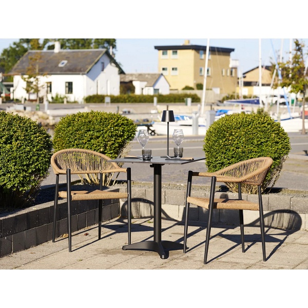 Krzesło Canari technorattan obrotowe z podłokietnikami do jadalni ( Rozmiar: uniwersalny )