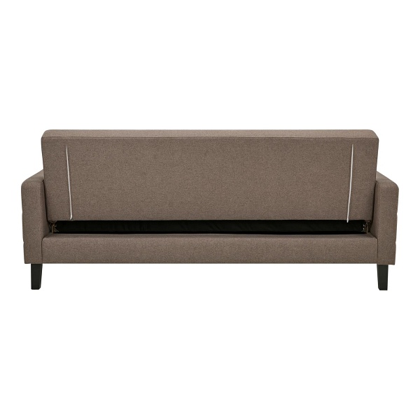 Sofa rozkładana Milton szara z funkcją spania i pojemnikiem do salonu skandynawska ( Rozmiar: uniwersalny )