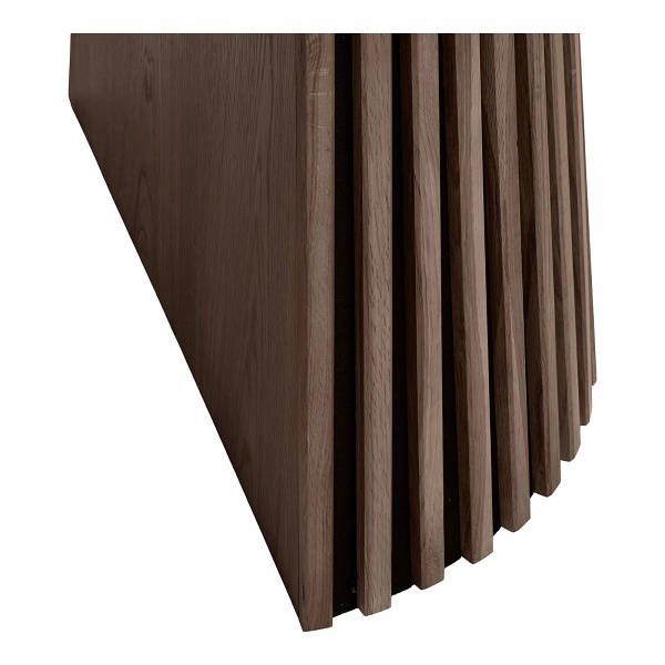 Stół okrągły rozkładany do jadalni Osaka 120-240 cm fornir dąb dymiony nowoczesny ( Rozmiar: uniwersalny )