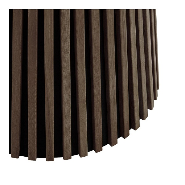 Stół okrągły Osaka 120 cm dąb dymiony do jadalni nowoczesny na jednej nodze House Nordic ( Rozmiar: uniwersalny )