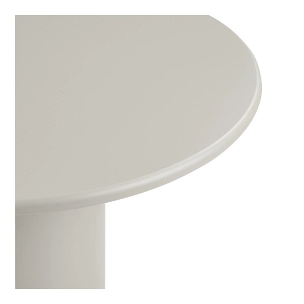 Stół okrągły Nagano 120 cm beżowy nowoczesny do jadalni i salonu ( Rozmiar: uniwersalny )