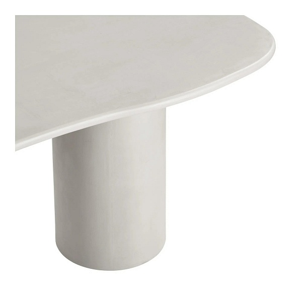 Stół Maranola beżowy owalny 96x200 nowoczesny do jadalni i salonu ( Rozmiar: uniwersalny )