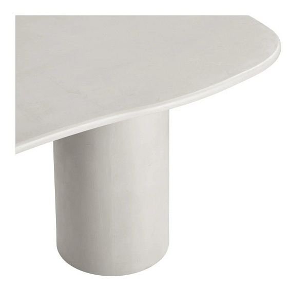 Stół Maranola owalny 96x240 beżowy do jadalni nowoczesny nierozkładany ( Rozmiar: uniwersalny )