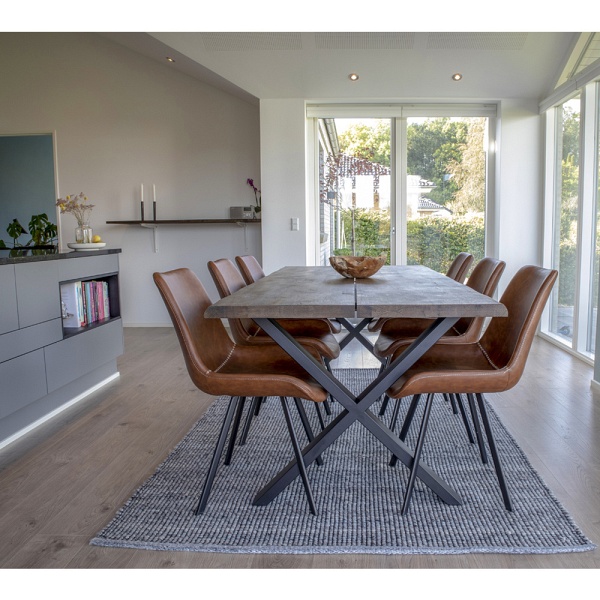 Stół Toulon dębowy nierozkładany 95x200 nowoczesny do jadalni ( Rozmiar: uniwersalny )