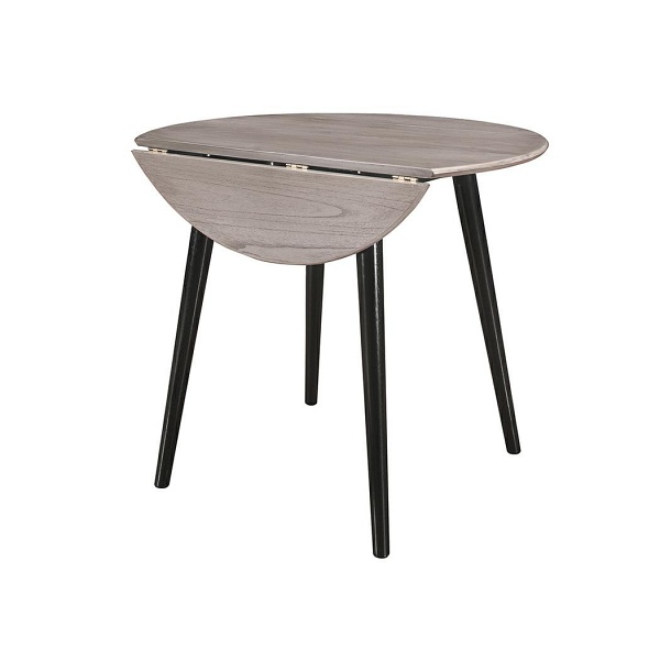 Stół okrągły rozkładany Drop 90 cm loft do kuchni i jadalni Intesi ( Rozmiar: uniwersalny )