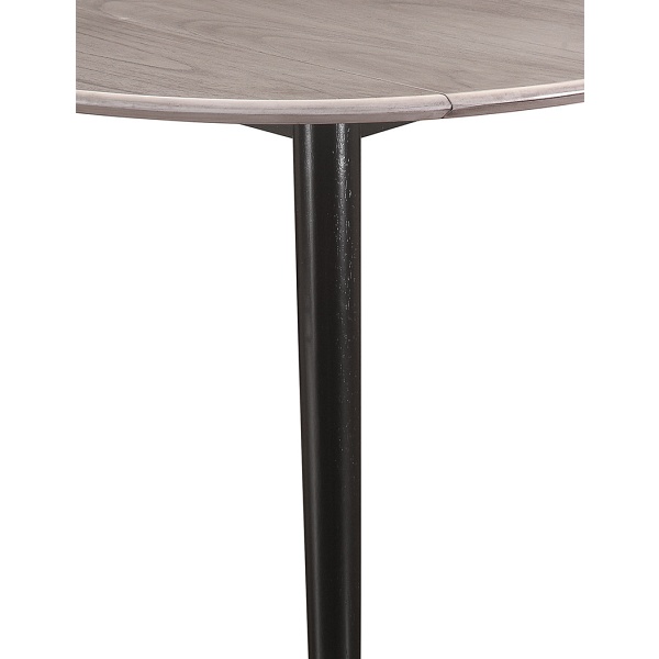 Stół okrągły rozkładany Drop 90 cm loft do kuchni i jadalni Intesi ( Rozmiar: uniwersalny )