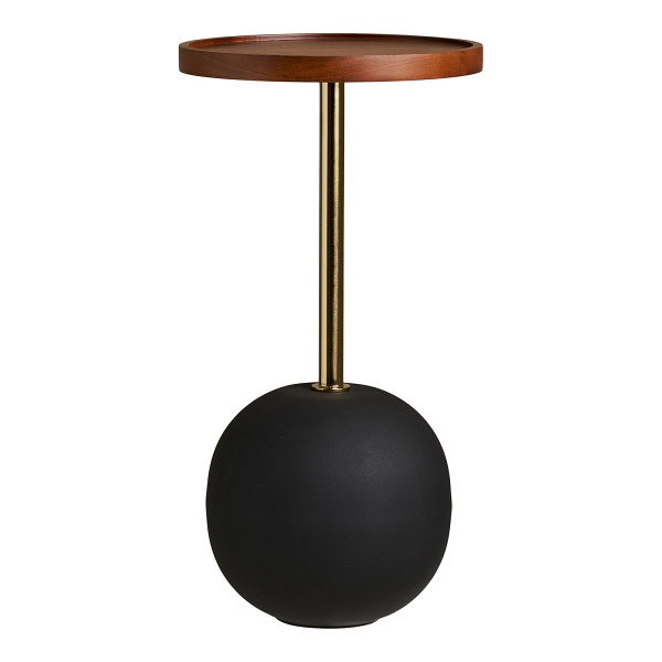 Stolik pomocniczy Sirone mango/złoty/czarny ( Rozmiar: uniwersalny )