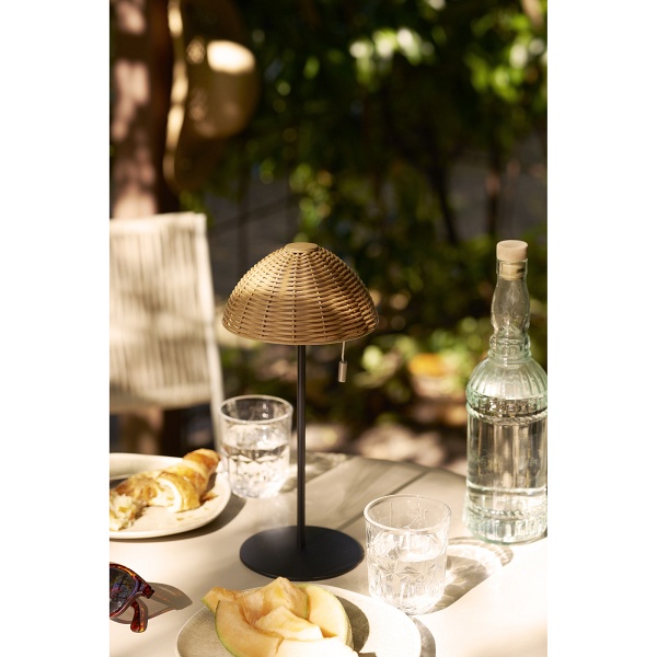 Lampka nocna LED Wigan boho do sypialni i salonu z portem USB ( Rozmiar: uniwersalny )