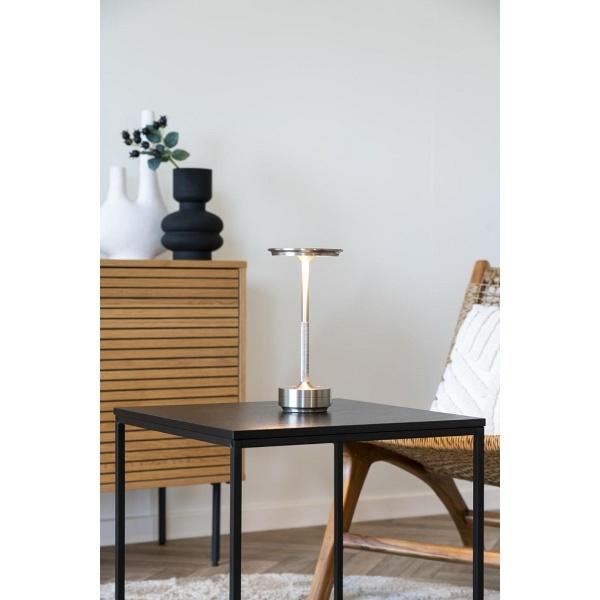 Lampka nocna LED Lyneham srebrna dotykowa ze ściemniaczem House Nordic ( Rozmiar: uniwersalny )