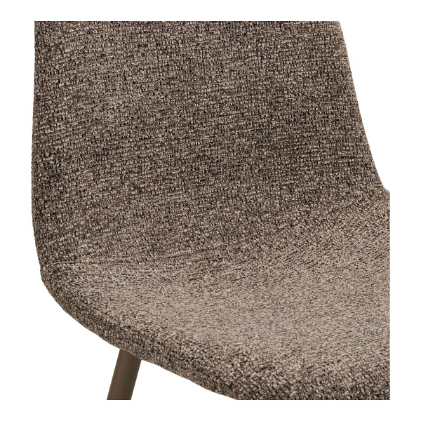 Krzesło Stockholm tapicerowane do jadalni jasnobrązowe nowoczesne ( Rozmiar: uniwersalny )