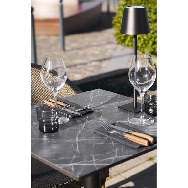 House Nordic Stół bistro szary marmur 60x60 do jadalni na jednej nodze ( Rozmiar: uniwersalny )