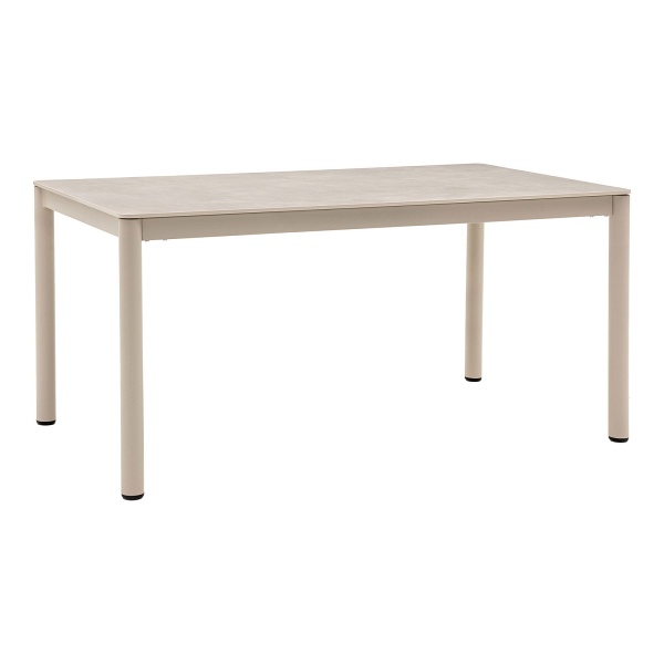 Stół Alcudia nowoczesny do jadalni piaskowy ceramika 160x90 cm ( Rozmiar: uniwersalny )