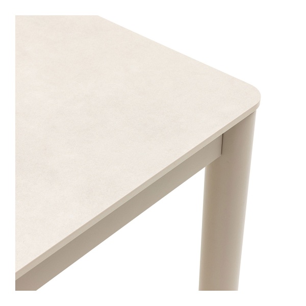 Stół Alcudia nowoczesny do jadalni piaskowy ceramika 160x90 cm ( Rozmiar: uniwersalny )