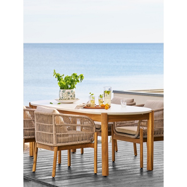 Stół Terracina nowoczesny do jadalni owalny biały 210x95 cm ( Rozmiar: uniwersalny )