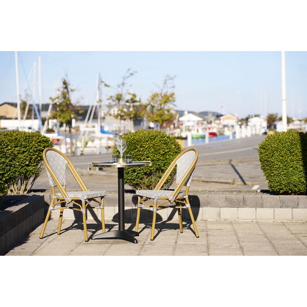 Stół bistro House Nordic biały marmur glamour okrągły do jadalni ( Rozmiar: uniwersalny )