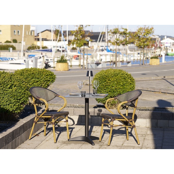 Stół bistro House Nordic szary marmur 60x60 do jadalni nowoczesny ( Rozmiar: uniwersalny )