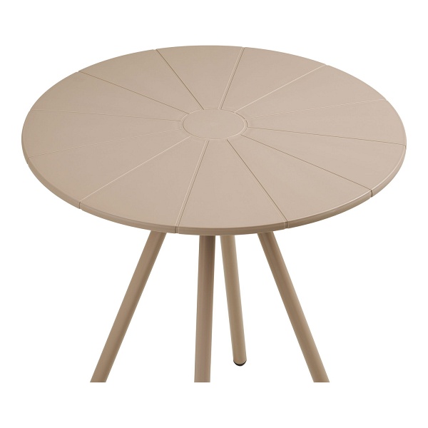 Stół Barletta bistro okrągły taupe 70 cm do ogrodu i na taras ( Rozmiar: uniwersalny )