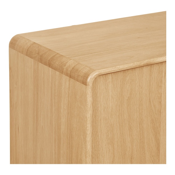 Komoda Darwin skandynawska dąb naturalny 100 cm na nóżkach do salonu ( Rozmiar: uniwersalny )