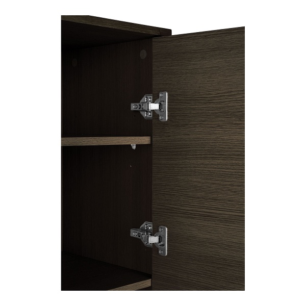 Komoda Kyoto wysoka skandynawska ryflowana dębowa do salonu 80 cm ( Rozmiar: uniwersalny )