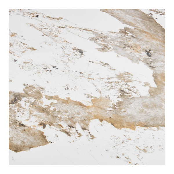 Stół okrągły Athens do jadalni ceramiczny biało-brązowy 140 cm ( Rozmiar: uniwersalny )