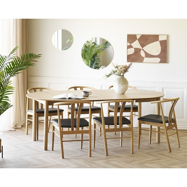 Stół okrągły rozkładany Bundaberg dąb do jadalni 120–220 cm ( Rozmiar: uniwersalny )