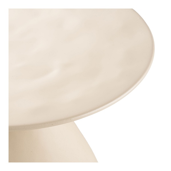 Stolik kawowy Calais metal/emalia, złamana biel 36x40 cm ( Rozmiar: uniwersalny )