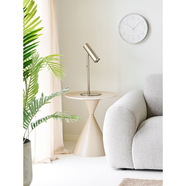 Annecy stolik kawowy okrągły ceramiczny nowoczesny piaskowy 50 cm ( Rozmiar: uniwersalny )