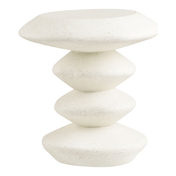 Stolik kawowy Blackburn okrągły biały nowoczesny do salonu 43 cm ( Rozmiar: uniwersalny )