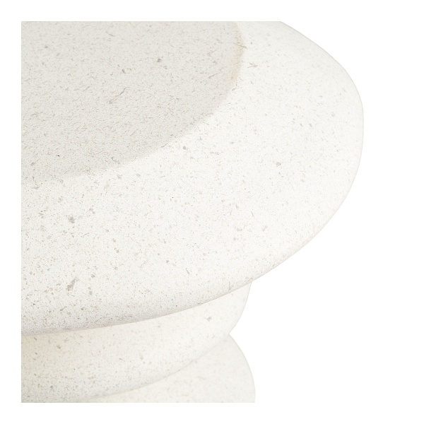 Stolik kawowy Blackburn okrągły biały nowoczesny do salonu 43 cm ( Rozmiar: uniwersalny )