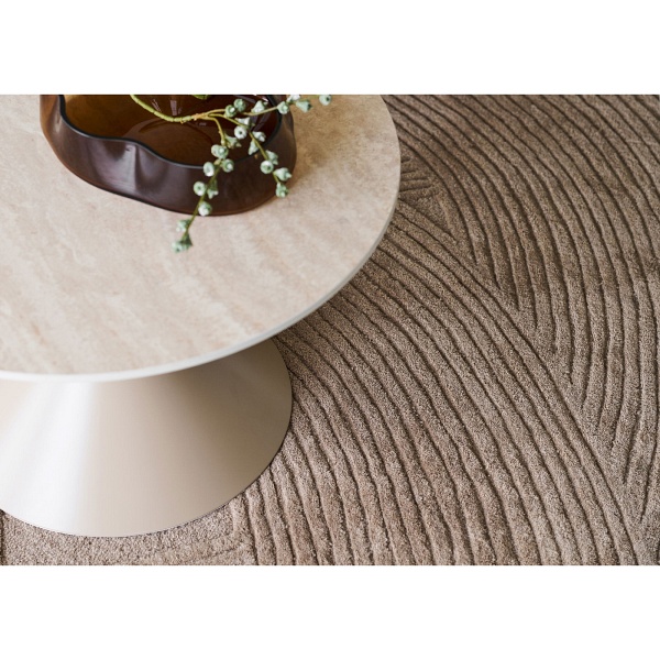 Annecy stolik kawowy okrągły nowoczesny ceramiczny trawertyn 70 cm ( Rozmiar: uniwersalny )