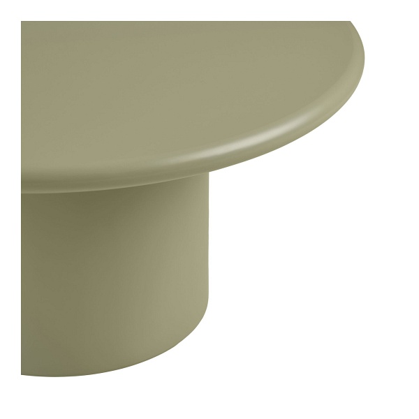 Stolik kawowy Nagano okrągły 80 cm zielony nowoczesny do salonu ( Rozmiar: uniwersalny )