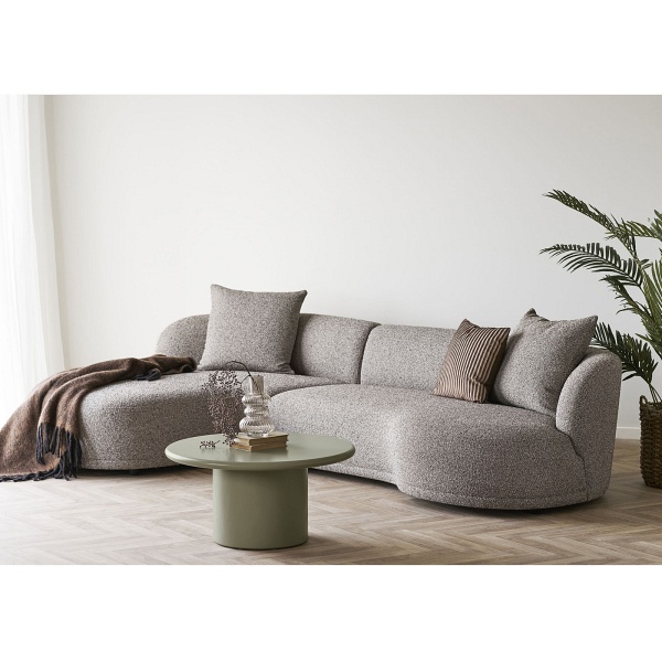 Stolik kawowy Nagano okrągły 80 cm zielony nowoczesny do salonu ( Rozmiar: uniwersalny )