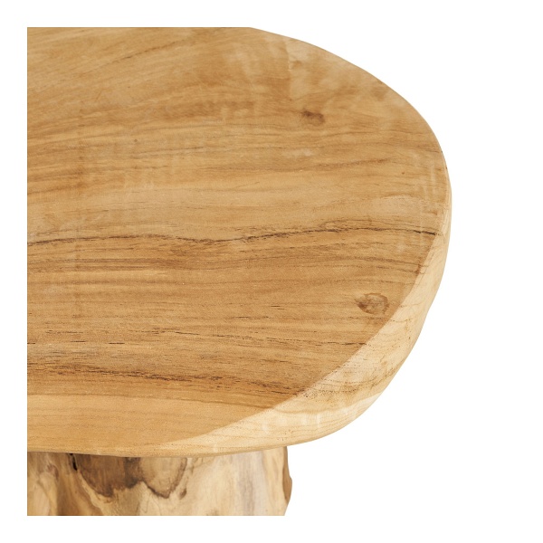 Stolik kawowy Palena okrągły drewniany rustykalny do salonu 40 cm ( Rozmiar: uniwersalny )