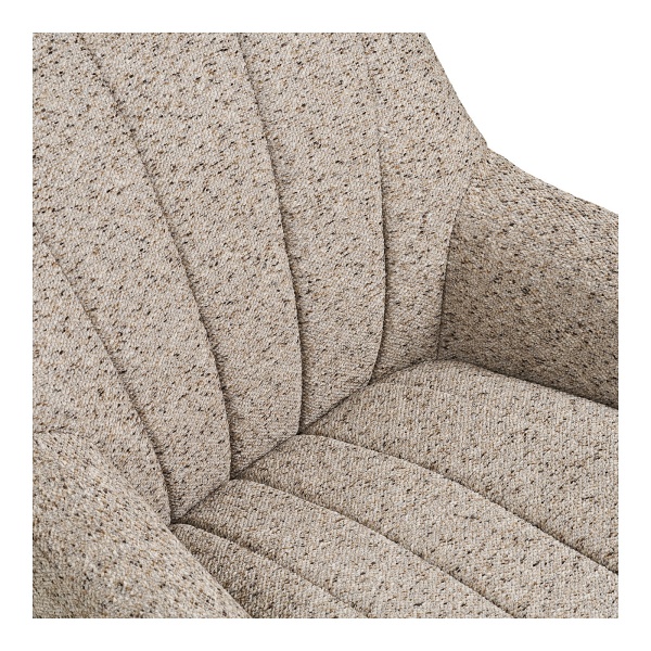 Fotel kubełkowy Grandola obrotowy do salonu szary nowoczesny ( Rozmiar: uniwersalny )