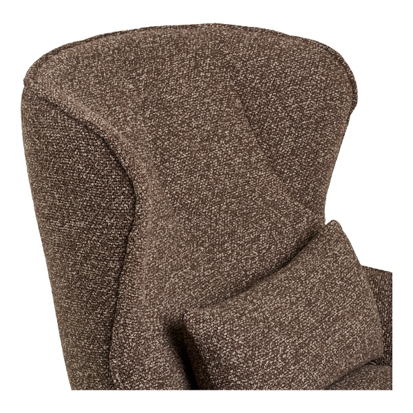 Fotel kubełkowy obrotowy Blenheim brązowy do salonu nowoczesny ( Rozmiar: uniwersalny )