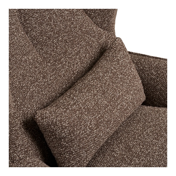 Fotel kubełkowy obrotowy Blenheim brązowy do salonu nowoczesny ( Rozmiar: uniwersalny )