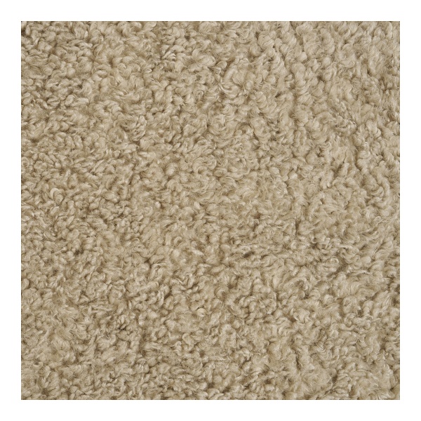 Fotel wypoczynkowy Lunaro futrzany jasnobrązowy do salonu skandynawski ( Rozmiar: uniwersalny )