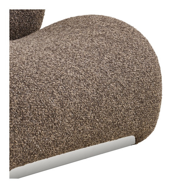 Fotel kubełkowy Sofia brązowy do salonu House Nordic nowoczesny ( Rozmiar: uniwersalny )