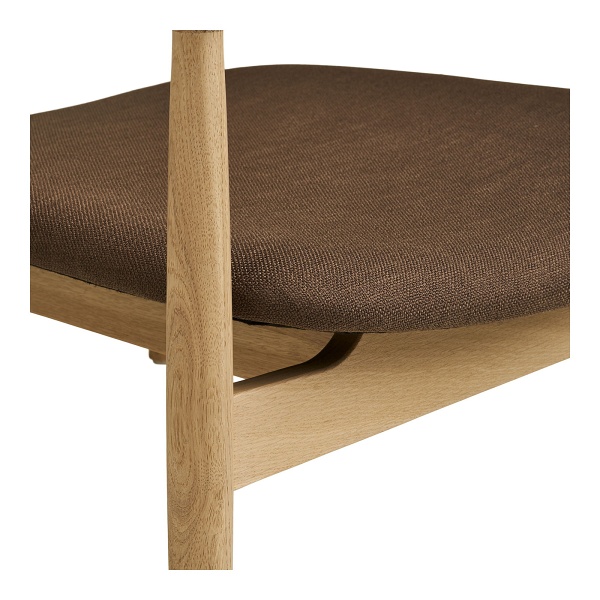 Fotel kubełkowy Olvera do salonu skandynawski brązowy dąb nowoczesny ( Rozmiar: uniwersalny )