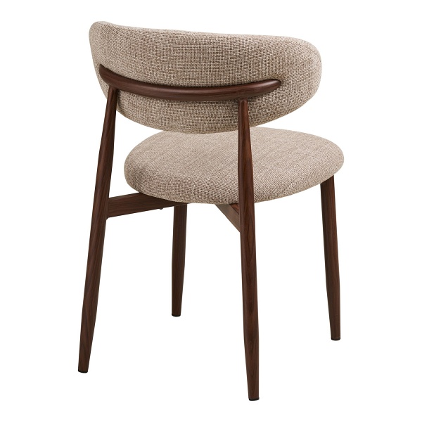 Krzesło Levanto tapicerowane piaskowe skandynawskie do jadalni ( Rozmiar: uniwersalny )