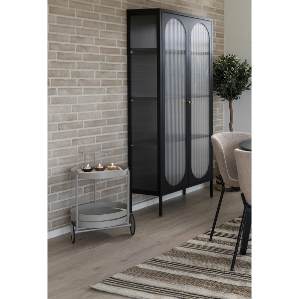 Wózek barowy Beja szary metalowy na kółkach do kuchni i salonu House Nordic ( Rozmiar: uniwersalny )