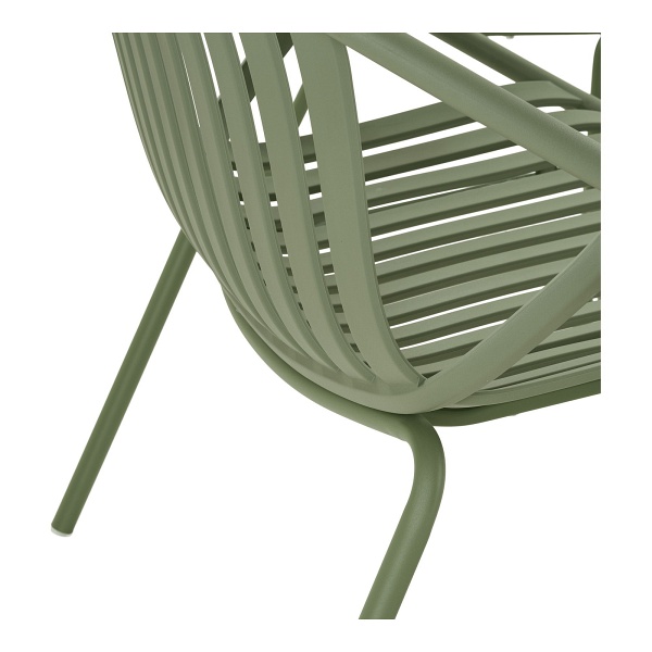 Zestaw mebli ogrodowych Saly House Nordic nowoczesny zielony na taras z stolikiem ( Rozmiar: uniwersalny )