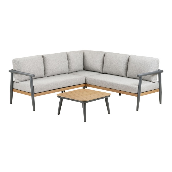 Zestaw mebli ogrodowych Comillas Corner aluminiowy z poduszkami na taras ( Rozmiar: uniwersalny )