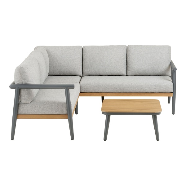 Zestaw mebli ogrodowych Comillas Corner aluminiowy z poduszkami na taras ( Rozmiar: uniwersalny )