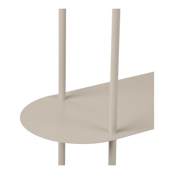 Regał metalowy Rieti House Nordic na książki loftowy piaskowy 118 cm ( Rozmiar: uniwersalny )